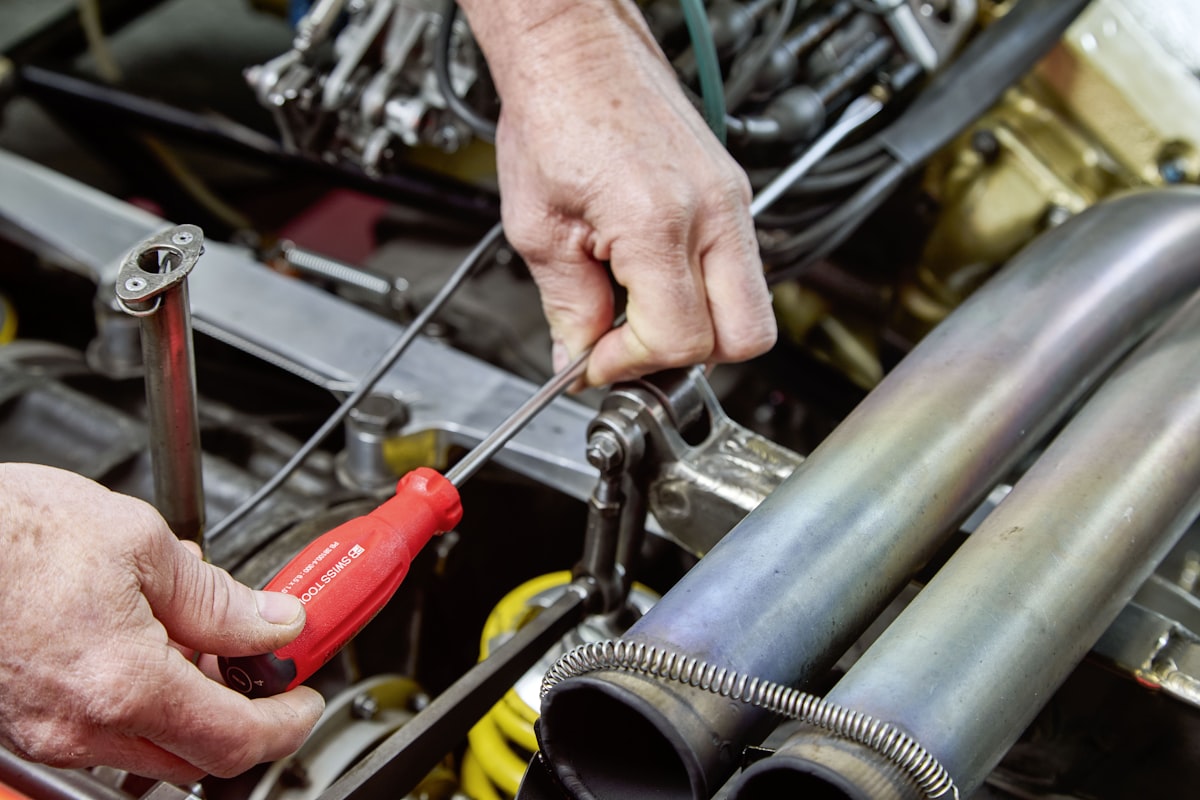Automotive engine work representing Luxury Garage TT shipped parts
