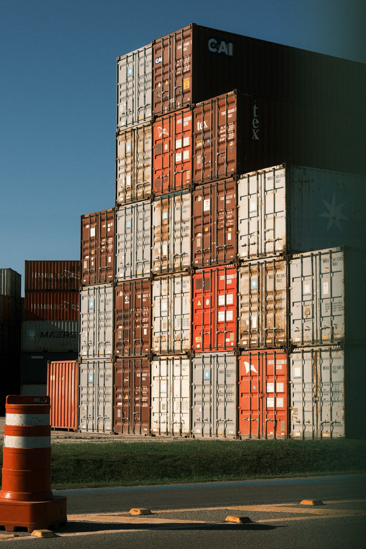 Shipping containers representing China wholesale cargo